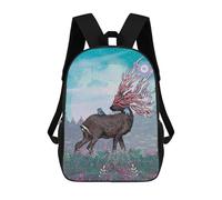 sinyumoney Enchanted Forest Deer with Bird Mochilas Impresas En 3D Para Niños, Mochila Escolar, Mochila De Moda Para Niños De Primaria Y Secundaria 17inch