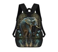 sinyumoney Enchanted Forest Elephant Mochilas Infantiles Escolares Impresas En 3D, Mochilas Para Niños, Mochilas De Viaje Para Niños Y Niñas, Mochilas Escolares Para Niños 17inch
