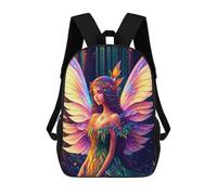 sinyumoney Enchanted Forest Fairy Wings Mochila Escolar Impresa En 3D 17inch Mochilas De Moda Para Niños, Mochilas Escolares Para Niños De Primaria Y Secundaria