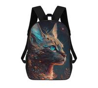 sinyumoney Enchanted Forest Feline -1 Mochila Infantil Para Niñas Y Niños, Mochila De Día, Escuela Primaria, Perfecta Para La Vuelta Al Cole O Educación Física, Regalos Y Viajes 17inch