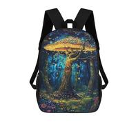sinyumoney Enchanted Forest Glowing Mushrooms Mochila Escolar Resistente Al Agua, Mochila Escolar De Negocios Para Hombres/mujeres 17inch