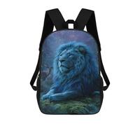 sinyumoney Enchanted Forest Lion Majesty Mochilas Infantiles Impresas En 3D De 17 Pulgadas. Mochila Escolar Informal Impresa En 3D Para Niños De Primaria Y Secundaria.