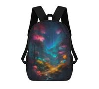 sinyumoney Enchanted Forest Mochila Escolar Mochila Para Niñas Y Niños Mochilas De Gran Capacidad Mochilas Ligeras Para Niños Y Estudiantes 17inch