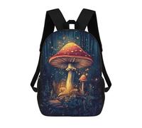 sinyumoney Enchanted Forest Mushrooms-2 Mochilas Para Niños 17inch Mochila Escolar Mochila Escolar Impresa En 3D Para Niños De Primaria Y Secundaria