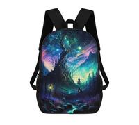 sinyumoney Enchanted Forest Night Mochila Infantil De Moda Divertida Mochila Escolar Para Niños Y Adolescentes Con Impresión 3D Para Niños 17inch