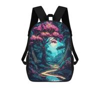 sinyumoney Enchanted Forest Path Mochilas Informales Para Niños, Mochila Escolar Para Adolescentes, Niñas Y Niños, Mochilas Para Libros 17inch