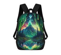 sinyumoney Enchanted Forest Reflections -2 Mochilas Para Niños, Mochilas Escolares Personalizadas En 3D Para Niños Y Niñas, Mochilas Escolares Grandes, Mochilas Informales Para El Día A Día 17inch