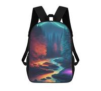 sinyumoney Enchanted Forest Stream -2 Mochila Infantil, Mochila Escolar Infantil, Mochilas Escolares Impresas En 3D Para Niños Y Estudiantes Adolescentes 17inch