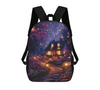 sinyumoney Enchanted Garden Pathway -1 Mochila Escolar Infantil Impresa En 3D Para Niños, Mochila De Viaje De Alta Capacidad, Mochilas Para Libros De 17 Pulgadas Para Niños