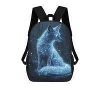 sinyumoney Enchanted Glowing Fox Mochila Escolar Para Institutos De Secundaria Mochila Informal - Perfecta Para Viajes, Trabajo Y Uso Diario 17inch