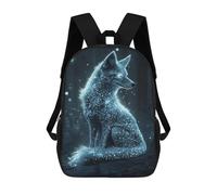 sinyumoney Enchanted Glowing Wolf in Forest Mochila Escolar Grande Para Niños Para El Campus, Actividades Al Aire Libre, Viajes Y Deportes 17inch