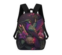 sinyumoney Enchanted Hummingbird Garden Mochila Infantil, Mochila Escolar De Gran Capacidad Para Estudiantes, Mochila Para Libros, Mochila Para Niños, Niñas, Adultos Y Adolescentes 17inch