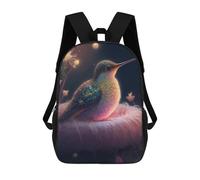 sinyumoney Enchanted Hummingbird Garden Mochila Mochila Informal Para El Día A Día, Para La Escuela, El Trabajo, Viajes, Camping, Aventuras Al Aire Libre Y Viajes Diarios 17inch