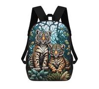 sinyumoney Enchanted Kingdom Tiger Mochila Escolar Impresa En 3D Mochilas Informales Para Niños Mochila Escolar Impresa En 3D Para Niños De Primaria Y Secundaria 17inch