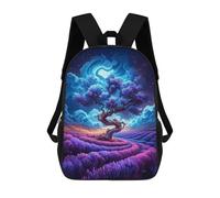 sinyumoney Enchanted Lavender Field Mochila Escolar Para El Trabajo, Negocios, Universidad, Escuela Para Hombres/mujeres 17inch