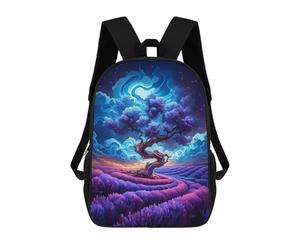 sinyumoney Enchanted Lavender Field Mochila Escolar Para El Trabajo, Negocios, Universidad, Escuela Para Hombres/mujeres 17inch