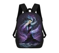 sinyumoney Enchanted Lighthouse in Starry Sky Mochilas Infantiles Impresas En 3D De 17 Pulgadas. Mochila Escolar Informal Impresa En 3D Para Niños De Primaria Y Secundaria.