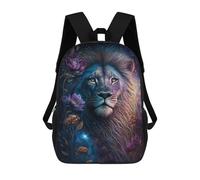 sinyumoney Enchanted Lion Portrait -1 Mochila Escolar Infantil Impresa En 3D Para Niños, Mochila De Viaje De Alta Capacidad, Mochilas Para Libros De 17 Pulgadas Para Niños