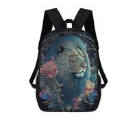 sinyumoney Enchanted Lion Portrait -3 Mochila Escolar Impresa En 3D Mochila Escolar De Moda Para Niños Mochilas Para Niños Estudiantes De Secundaria 17inch