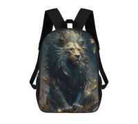 sinyumoney Enchanted Lion Portrait -6 Mochila Infantil Para Niñas Y Niños, Mochila De Día, Escuela Primaria, Perfecta Para La Vuelta Al Cole O Educación Física, Regalos Y Viajes 17inch