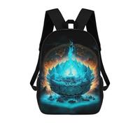sinyumoney Enchanted Lotus Island Mochila Escolar Impresa En 3D 17inch Mochila Escolar Infantil Mochilas De Viaje Mochila Informal De Moda Para Niños Y Estudiantes