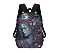 sinyumoney Enchanted Moonlit Garden Mochila Escolar Infantil Estampada Para Adultos Y Niños, Mochila De Viaje Para El Día A Día 17inch
