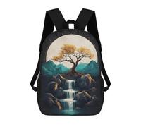 sinyumoney Enchanted Moonlit Waterfall Scene -1 Mochila Escolar Para Secundaria Y Preparatoria. Mochila Informal Para Adolescentes, Chicas, Chicos, Mujeres Y Hombres. 17inch