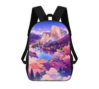 sinyumoney Enchanted Mountain Landscape Mochilas Escolares Impresas En 3D, Mochila Escolar Informal Para Niños, Mochila Escolar De Moda Para Estudiantes De Secundaria 17inch