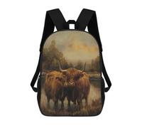 sinyumoney Enchanted Mushroom Field Sunset -1 Mochila Escolar Impermeable Mochila Escolar Mochila Negocios para Niños/Niñas/Adolescentes, Estilo 11., 17"
