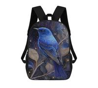 sinyumoney Enchanted Night Bluebird Art Print Mochila Escolar De 17 Pulgadas Impresa En 3D Mochilas Infantiles Mochila Genial Impresa En 3D Para Niños De Primaria Y Secundaria