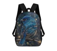 sinyumoney Enchanted Night Bluebird Mochila Escolar Infantil De 17 Pulgadas Con Estampado 3D, Mochila Moderna Para Niños, Mochilas De Viaje, Bolsas Para Libros, Mochila Escolar Infantil