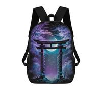 sinyumoney Enchanted Night Gateway Mochilas Impresas En 3D Para Niños 17inch Mochilas De Moda Informales Para El Día A Día, Bolsas De Viaje, Mochilas Informales Para Exteriores Para Niños Y Niñas
