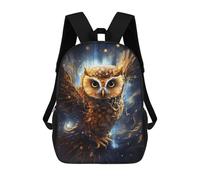 sinyumoney Enchanted Night Owl Flight Mochila Escolar Impresa En 3D Para Niños, Mochila Escolar Informal De Moda Para Viajes Para Niños Y Estudiantes 17inch