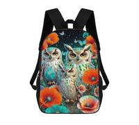 sinyumoney Enchanted Night Owls Mochilas Para Niños 17inch Mochila Escolar Mochila Escolar Impresa En 3D Para Niños De Primaria Y Secundaria