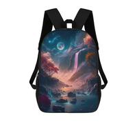 sinyumoney Enchanted Nightfall Landscape Mochila Escolar Infantil De Moda Informal Mochilas Infantiles Impresas En 3D Mochila Grande Para Niño 17inch