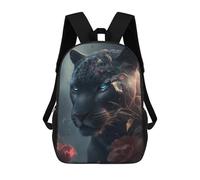sinyumoney Enchanted Panther Portrait Mochila Escolar Para Niñas Mochila Impermeable Mochila Informal De Día Mochila Ligera Para Niño Y Niña Mochila Escolar 17inch