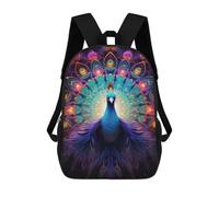 sinyumoney Enchanted Peacock Artwork Mochila Escolar Para El Trabajo, Negocios, Universidad, Escuela Para Hombres/mujeres 17inch
