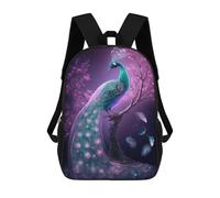 sinyumoney Enchanted Peacock Fantasy Mochila Escolar Infantil Impresa En 3D, Mochila Informal De Moda Para Niños, Mochila De Viaje De Alta Capacidad Para Libros Para Niños 17inch