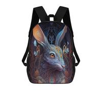 sinyumoney Enchanted Rabbit Portrait Mochila Escolar Mochila Para Niños Impresa En 3D Mochilas Infantiles Para Niños Y Niñas Mochilas Escolares Mochilas De Viaje Para Niños 17inch