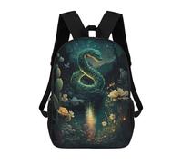 sinyumoney Enchanted Serpent Pond Mochilas Mochilas Infantiles Mochila Escolar Mochila Escolar Infantil Impresa En 3D Mochilas De Viaje De Moda Para Niños De Primaria Y Secundaria 17inch