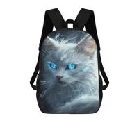 sinyumoney Enchanted Snow Cat Portrait Mochila Escolar Para Ordenador Portátil Para La Escuela/trabajo/viajes: Perfecta Para Viajes, Trabajo Y Uso Diario 17inch