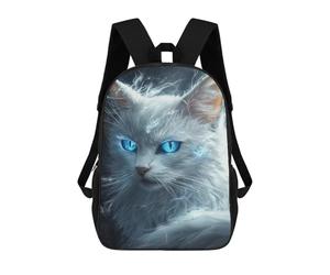 sinyumoney Enchanted Snow Cat Portrait Mochila Escolar Para Ordenador Portátil Para La Escuela/trabajo/viajes: Perfecta Para Viajes, Trabajo Y Uso Diario 17inch
