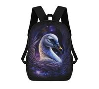 sinyumoney Enchanted Swan Art Print Mochila Escolar Informal Para El Día A Día, Para La Escuela, El Trabajo Y Los Viajes Para Hombres, Mujeres Y Adolescentes. 17inch