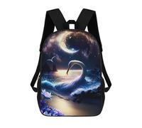 sinyumoney Enchanted Swan by Moonlight Mochilas Infantiles Impresas En 3D Para Niños, Mochilas Escolares De Moda, Mochilas De Viaje, Mochilas Escolares Para Niños De Primaria 17inch