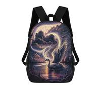 sinyumoney Enchanted Swan Lake Mochila Escolar Infantil De 17 Pulgadas Con Estampado 3D, Mochila Moderna Para Niños, Mochilas De Viaje, Bolsas Para Libros, Mochila Escolar Infantil