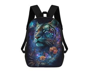 sinyumoney Enchanted Tiger Fantasy Artwork -1 Mochila Escolar De Moda, Mochila Para Material Escolar, Mochila Impermeable Informal Para Hombres/mujeres 17inch