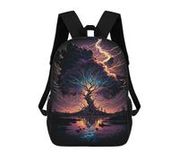 sinyumoney Enchanted Tree Lightning Storm Mochila Escolar, Mochila Para Portátil, Mochila Unisex Informal Para La Escuela/trabajo/viajes 17inch