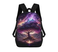 sinyumoney Enchanted Tree of Lightning Mochila Escolar Infantil Impresa En 3D Para Niños, Mochila De Viaje De Alta Capacidad, Mochilas Para Libros De 17 Pulgadas Para Niños