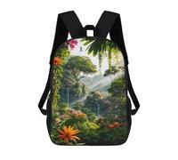 sinyumoney Enchanted Tropical Paradise -3 Mochila Infantil De Moda Divertida Mochila Escolar Para Niños Y Adolescentes Con Impresión 3D Para Niños 17inch