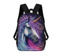 sinyumoney Enchanted Unicorn Portrait -1 Mochilas Impresas En 3D Para Niños, Mochila Escolar, Mochila Informal Para Exteriores, Mochila Informal De Moda Para Niños, Lindas Bolsas De Viaje 17inch